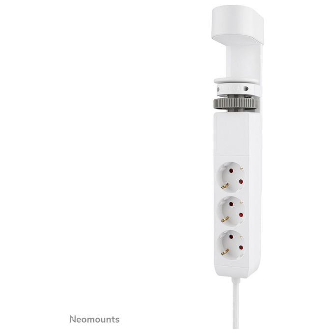 Neomounts, Multipresa Da Tavolo Con Morsetto, USB-C, USB-A, Ricarica Rapida, Bianca