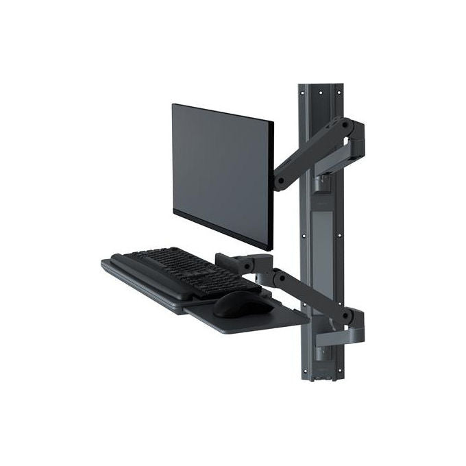 Ergotron, Supporto a Parete per TV LX Pro Series 45-696-293, 86.4 cm, Grigio Scuro