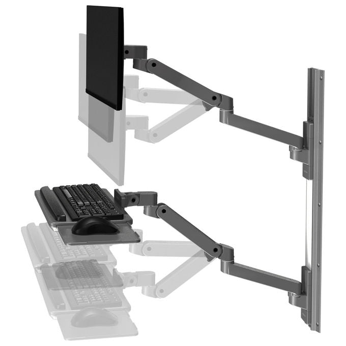 Ergotron, Supporto a Parete per TV LX Pro Series 45-696-293, 86.4 cm, Grigio Scuro