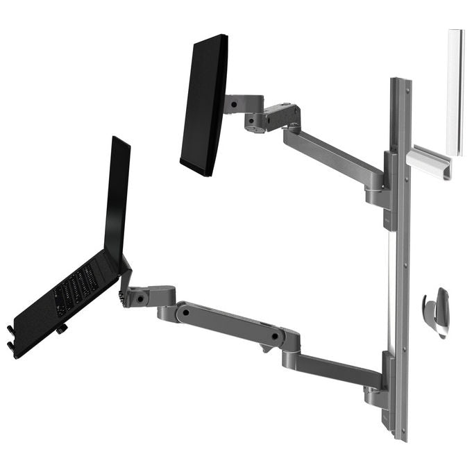 Ergotron, Supporto a Parete per TV LX Pro Series 45-696-293, 86.4 cm, Grigio Scuro