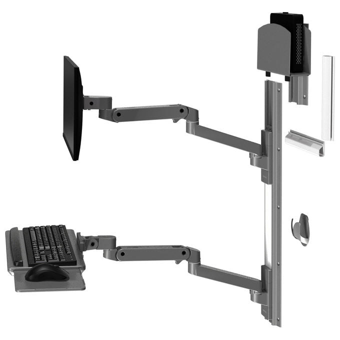 Ergotron, Supporto a Parete per TV LX Pro Series 45-696-293, 86.4 cm, Grigio Scuro