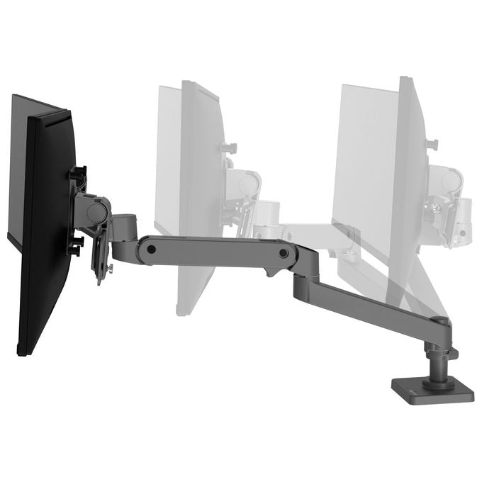 Ergotron, Supporto a Parete per TV, 68.6 cm (27 ''), Grigio, per Scrivania