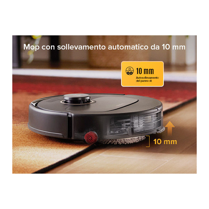 Roborock, Robot Aspirapolvere e Lavapavimenti Qrevo 5AE, 12000 Pa, Nero