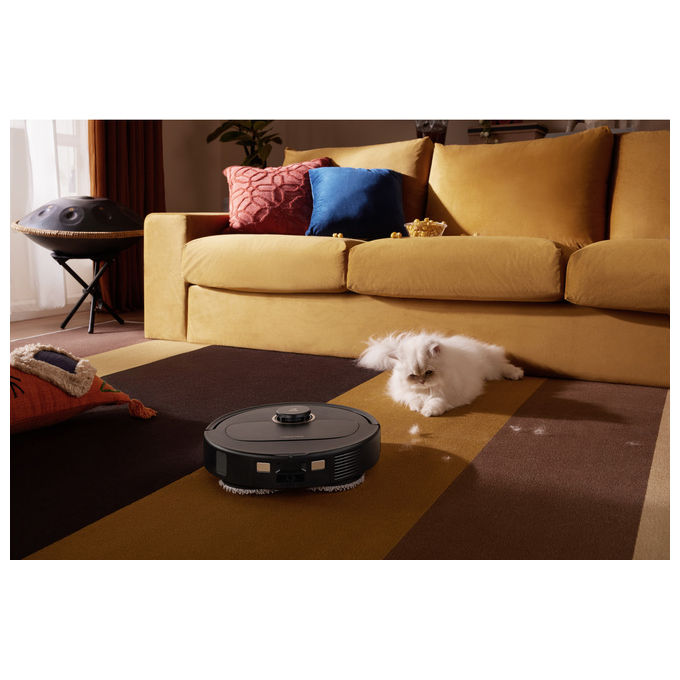 Roborock, Robot Aspirapolvere e Lavapavimenti Qrevo 5AE, 12000 Pa, Nero