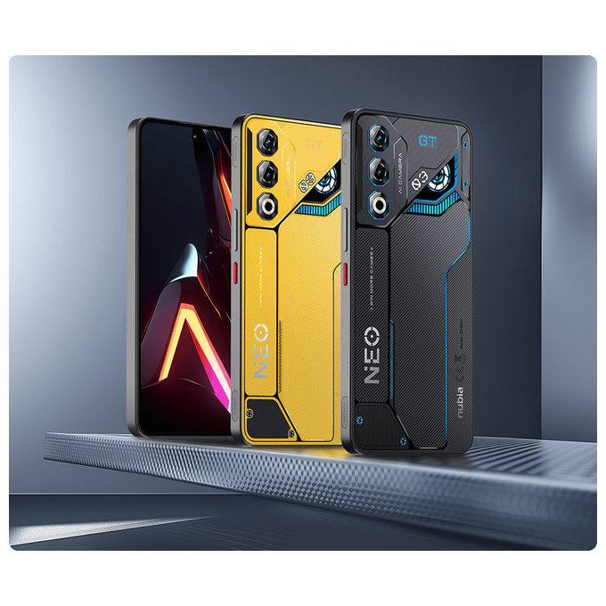 ZTE NBNEO25GTGRY Nubia Neo 3 GT Smartphone 5G 6.8'' 12 GB RAM 256 GB Dual SIM NFC 6000 mAh colore Grigio