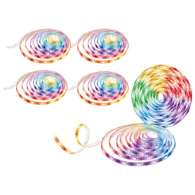 Tapo, Striscia Led Wi-Fi Multicolore TL62-5, 5 Metri, 50 Zone di Colore