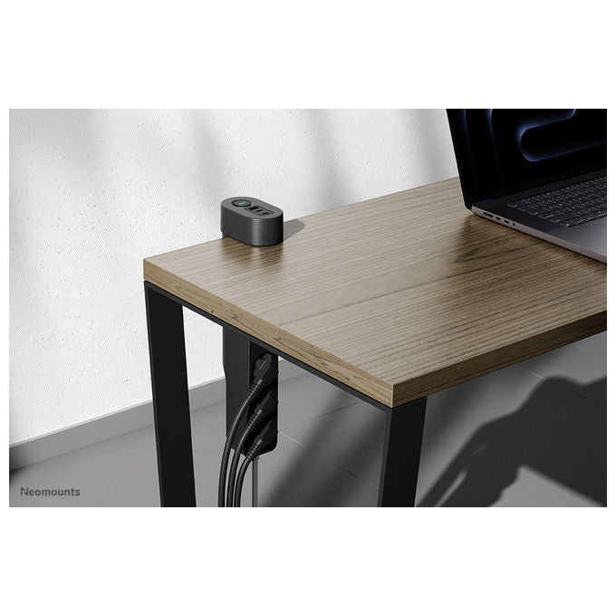 Neomounts Multipresa da Tavolo con Morsetto, USB-C e USB-A, Ricarica Rapida