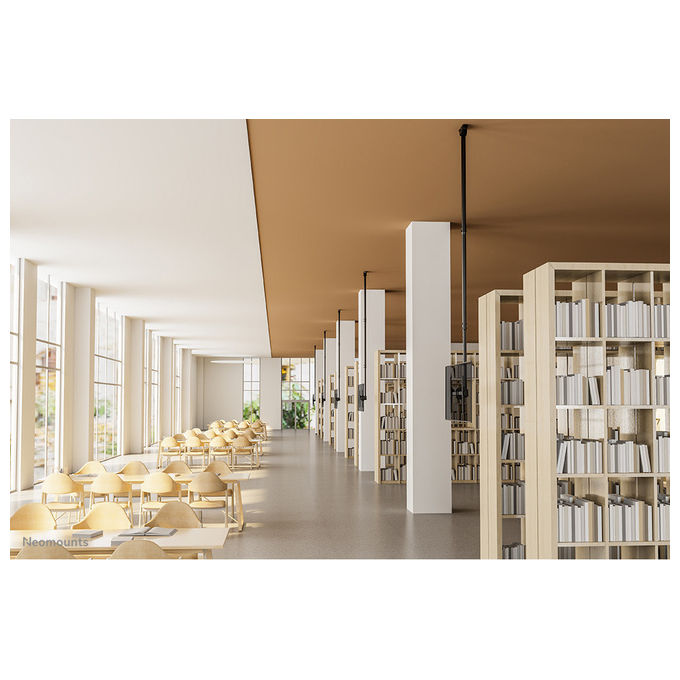 Neomounts, Supporto TV Soffitto, 37-70 Pollici, 250-300 cm, Nero
