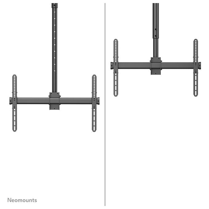 Neomounts, Supporto TV Soffitto, 37-70 Pollici, 250-300 cm, Nero
