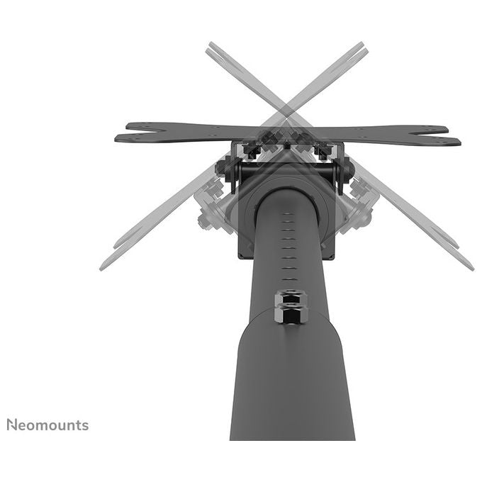 Neomounts, Supporto TV a Soffitto, 23-42 Pollici, Inclinabile, Regolabile in Altezza, Nero