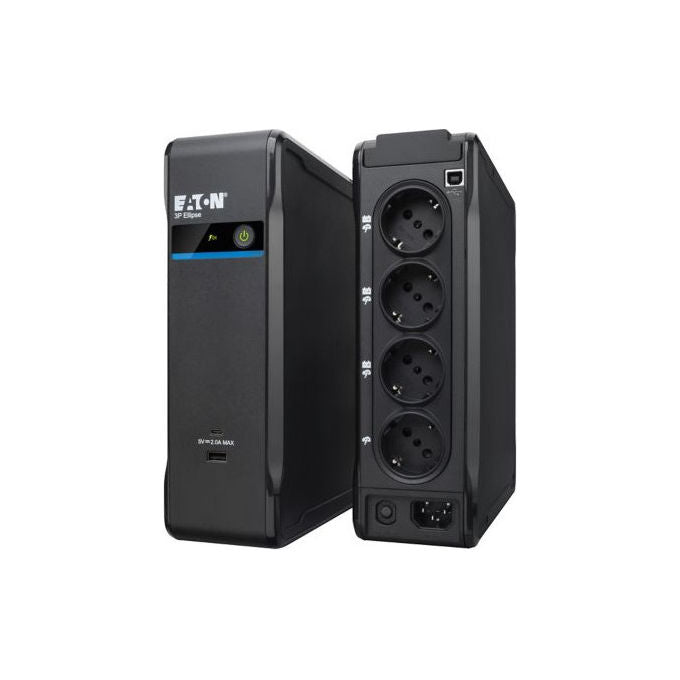 Eaton, Gruppo di Continuita', 700VA, 420W, Ellipse 700 USB DIN, Nero
