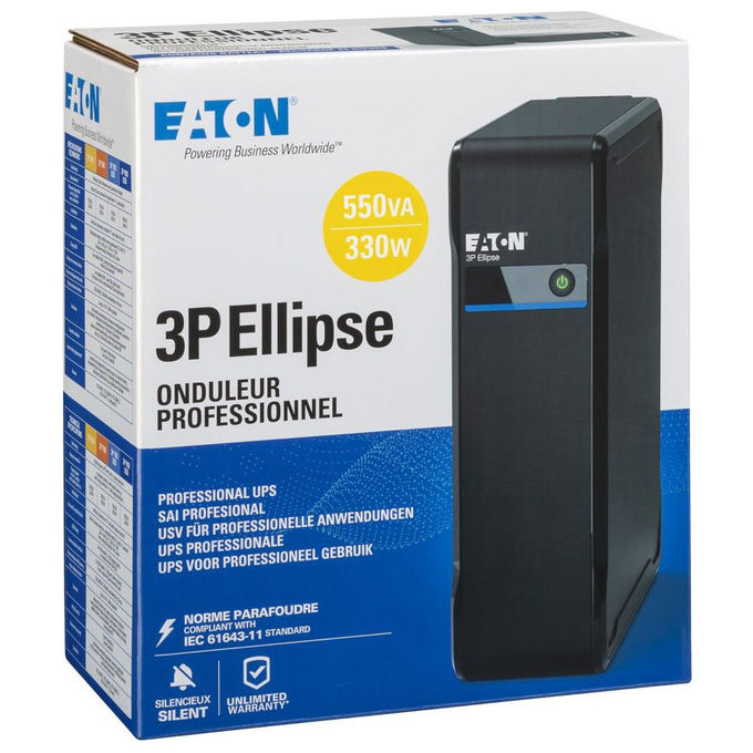 Eaton, Gruppo di Continuita' UPS 0.55 kVA, Standby Offline, 4 Prese AC