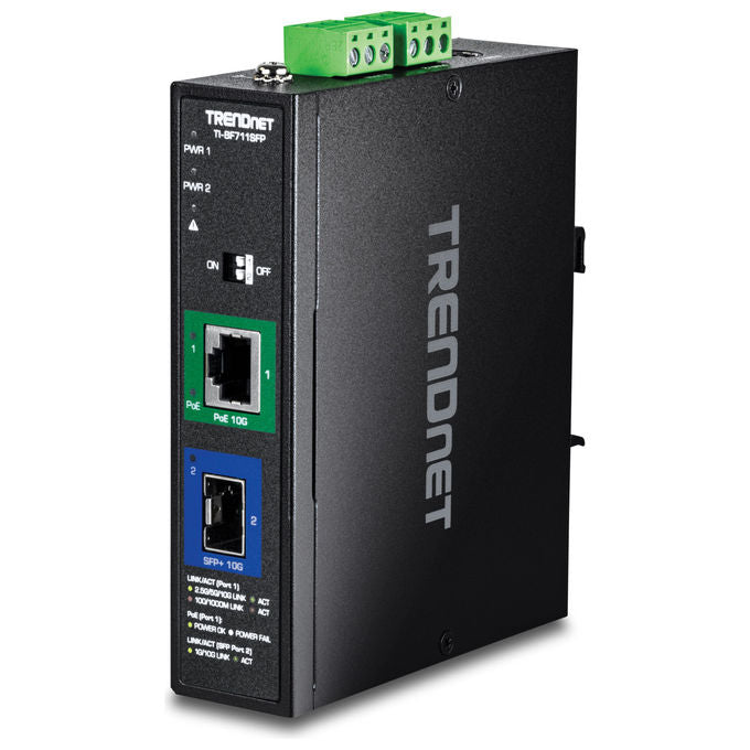 Trendnet, Convertitore Media Industriale 10G SFP+ TI-BF711SFP