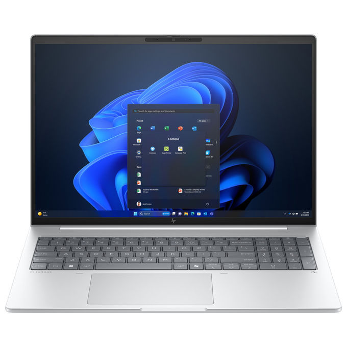 HP EliteBook 8 G1i CL5D6ET Notebook AI PC Intel Core Ultra 5 16GB RAM 512GB SSD 16 Pollici colore Argento