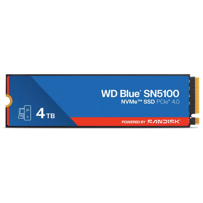 Western Digital WD Blue SN5100, SSD 4 TB, M.2, PCIe 4.0 NVMe, QLC 3D NAND
