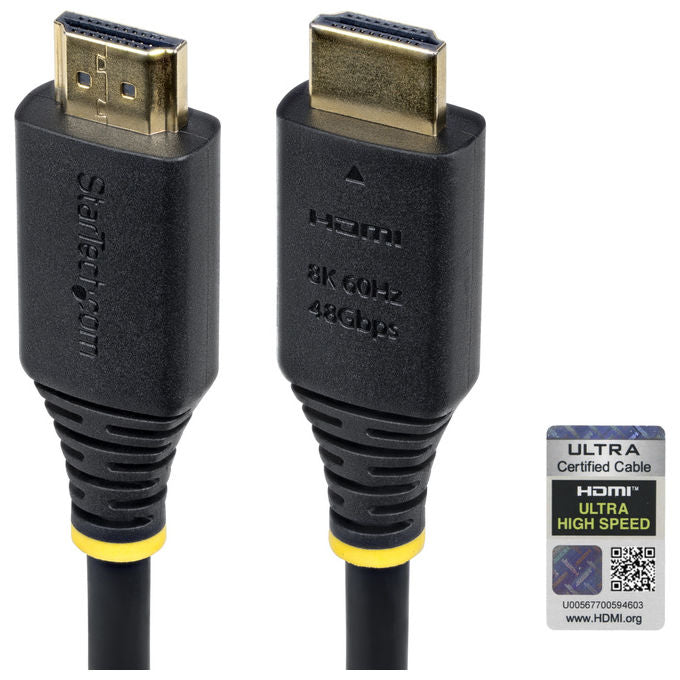 StarTech.com, Cavo HDMI 2.1 8K, 4m, Certificato ad Altissima Velocita' 48 Gbps, Nero