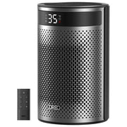 Dreo, Termoventilatore Ceramico Atom 416, 1500W, Riscaldatore Elettrico Ambiente, Nero-Argento