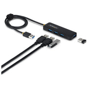 StarTech.com, Hub USB 3.0 a 4 Porte, Mini Hub USB, Alimentato da Bus, Plastica PCR