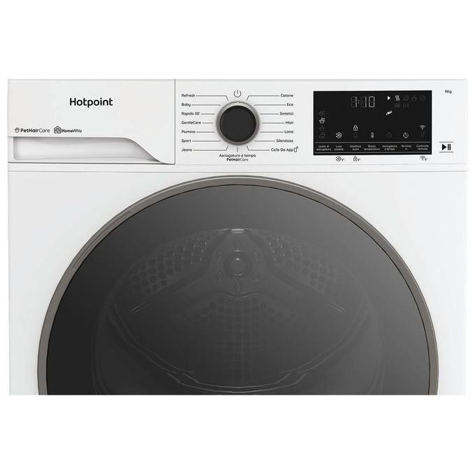 Hotpoint HPT 96D BS IT Délica Asciugatrice Pompa di Calore 9 Kg Classe A Wi-Fi 60 dB (85x60x67 cm) colore Bianco