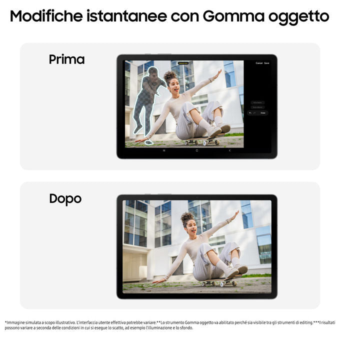 Samsung, Tablet Android 5G, 6GB RAM, 128GB, Display 10.9'', S Pen, Grigio