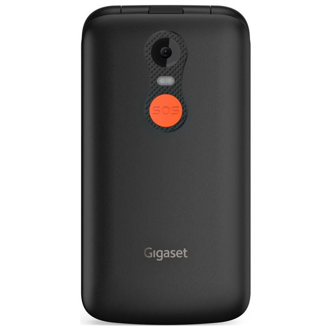 Gigaset GL595 Telefono Cellulare per Anziani Clamshell SIM singola IP44 Bluetooth Tasto SOS 2.8'' colore Nero