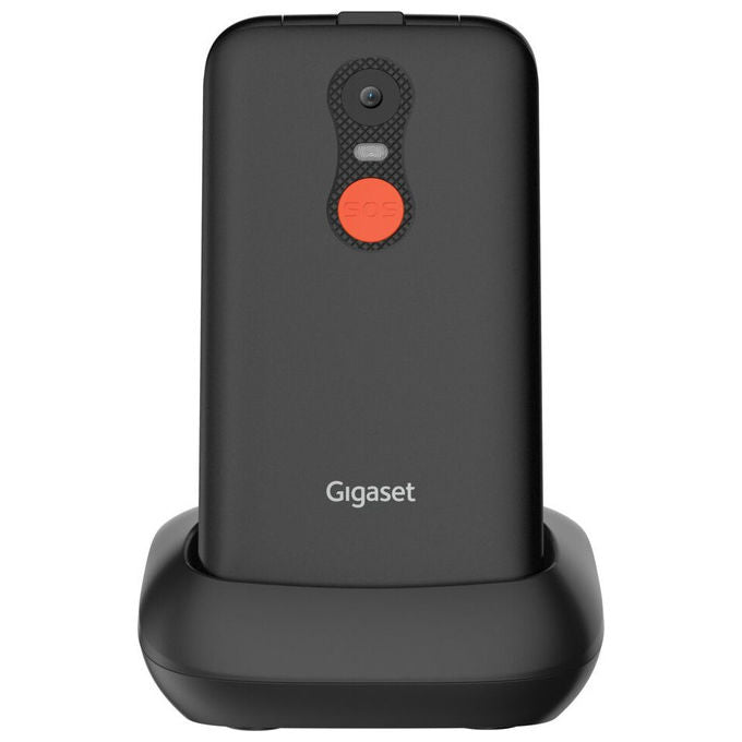 Gigaset GL595 Telefono Cellulare per Anziani Clamshell SIM singola IP44 Bluetooth Tasto SOS 2.8'' colore Nero