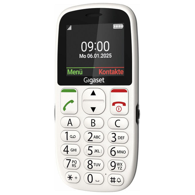 Gigaset S30853-H1230-R103 GL395 Telefono per Anziani 2.2'' Tasto SOS Bluetooth IP44 800 mAh colore Bianco