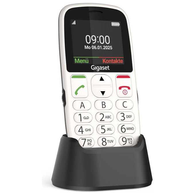 Gigaset S30853-H1230-R103 GL395 Telefono per Anziani 2.2'' Tasto SOS Bluetooth IP44 800 mAh colore Bianco