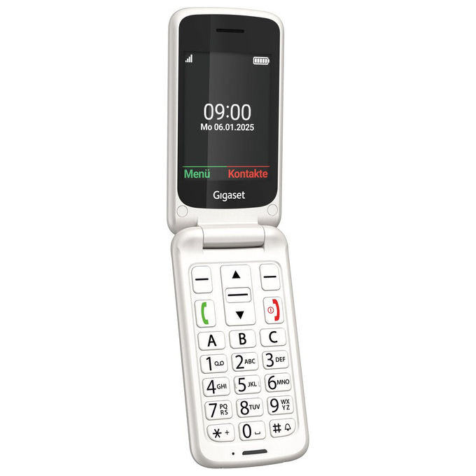Gigaset, Telefono Cellulare per Anziani GL595, Clamshell, Bianco