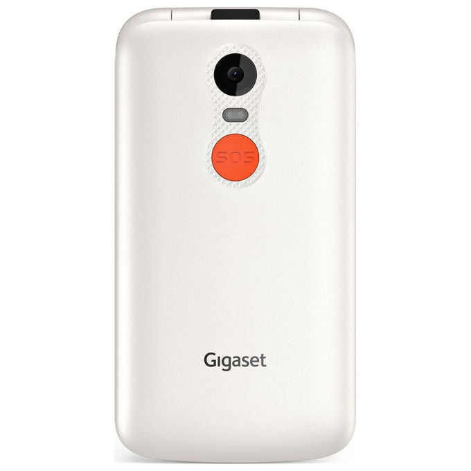 Gigaset, Telefono Cellulare per Anziani GL595, Clamshell, Bianco
