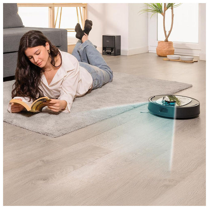 Cecotec, Robot Aspirapolvere Lavapavimenti Conga 7690 Immortal Max Home, Base Autosvuotante 2.5L, 220 Min Autonomia