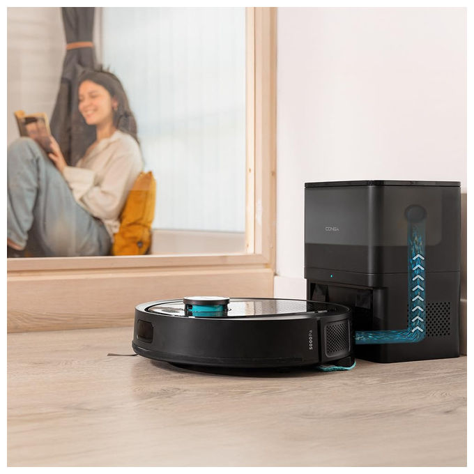 Cecotec, Robot Aspirapolvere Lavapavimenti Conga 7690 Immortal Max Home, Base Autosvuotante 2.5L, 220 Min Autonomia