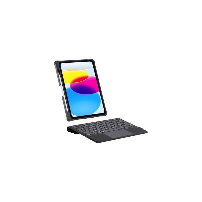 TUNIT, Custodia Flip a Libro con Tastiera, iPad 10.9, Nero