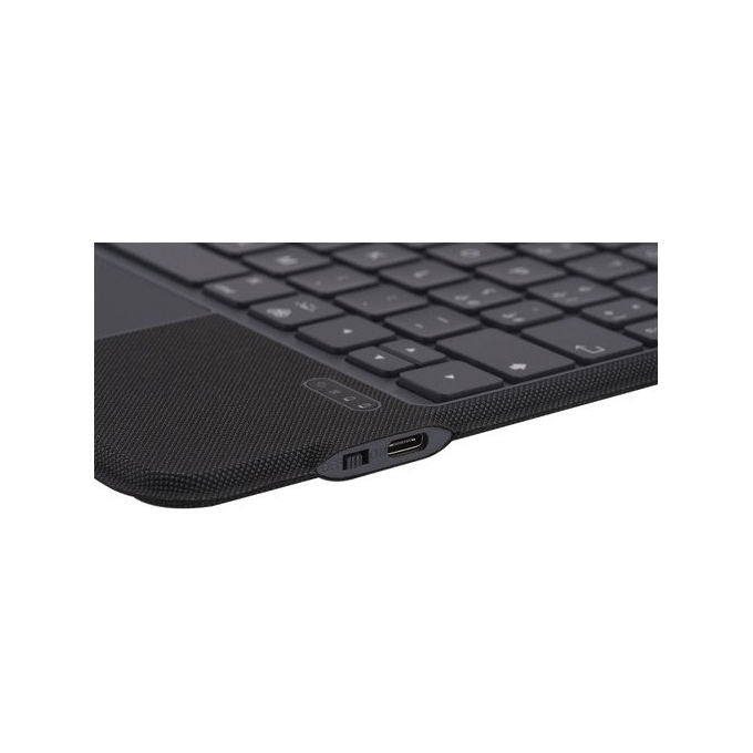 TUNIT, Custodia Flip a Libro con Tastiera, iPad 10.9, Nero