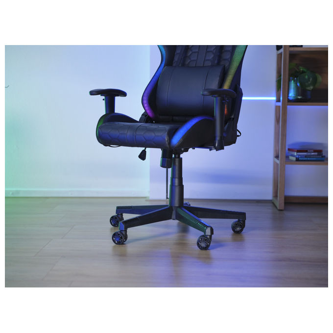 Trust, Sedia Gaming GXT 716 Rizza, Universale, Nera, Imbottita