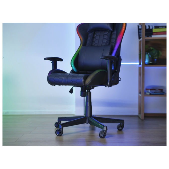 Trust, Sedia Gaming GXT 716 Rizza, Universale, Nera, Imbottita