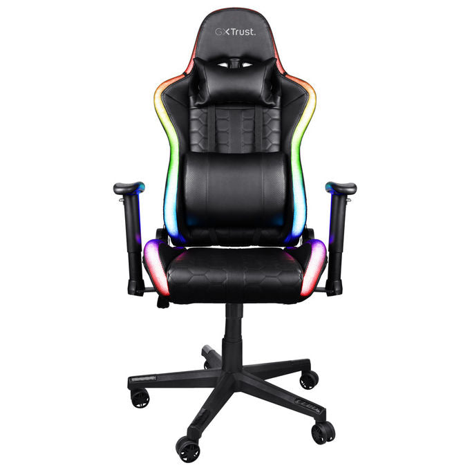 Trust, Sedia Gaming GXT 716 Rizza, Universale, Nera, Imbottita