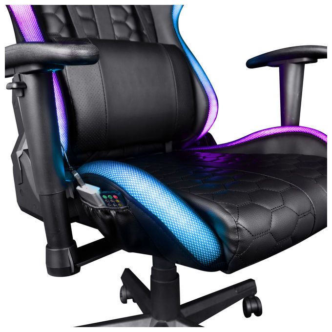 Trust, Sedia Gaming GXT 716 Rizza, Universale, Nera, Imbottita