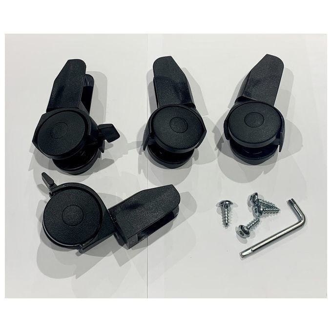 Foppapedretti 7010165000 Kit Montaggio Ruote per Stendino Allungo uso Interno