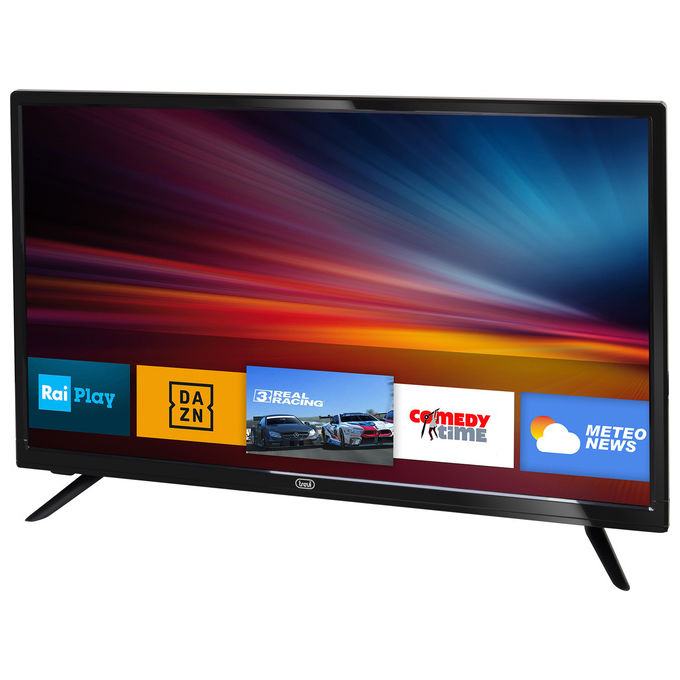 Trevi 2410SM00 LTV 2410 Smart TV Android 24'' DVB-T2 DVB-S2 Wi-Fi 3 HDMI 2 USB Alimentazione 12V colore Nero