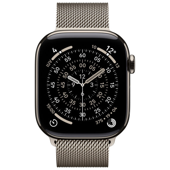Apple, Watch Series 11 GPS + Cellular, 42mm, Titanio, Loop Maglia Milanese