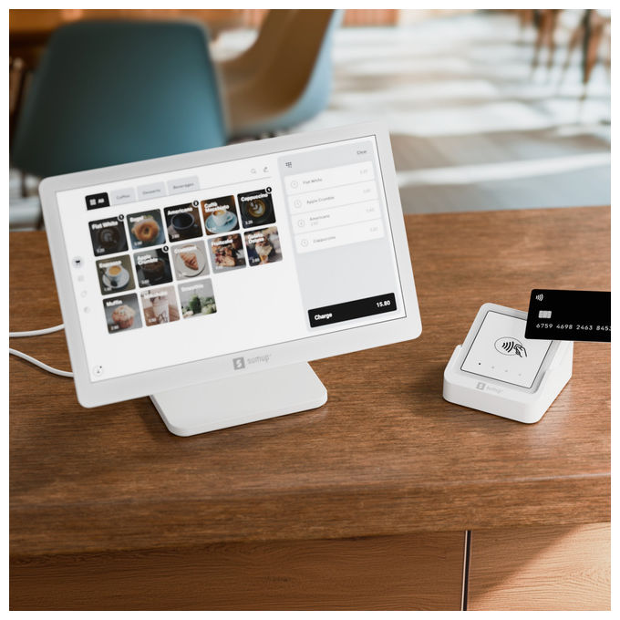 SumUp, Registratore di Cassa Lite e Pos Solo, Sistema Pos Completo, Bianco