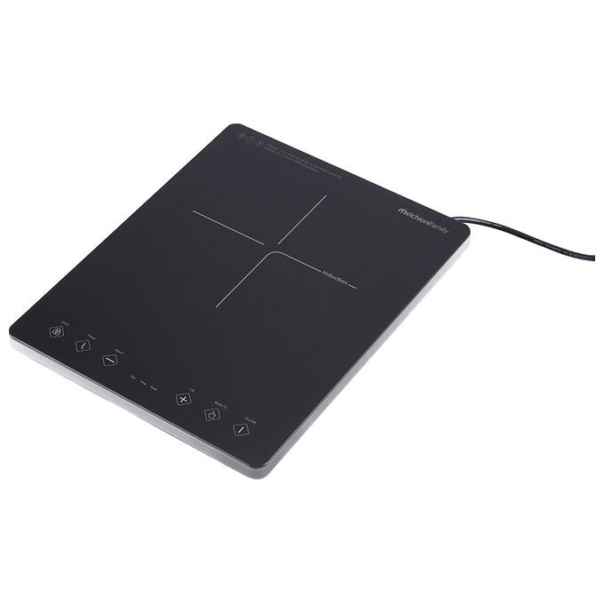 Melchioni 118360033 Oblivion 1 Piano cottura a induzione 37 cm 1 fuoco 2000W touch display digitale blocco bambini colore Nero