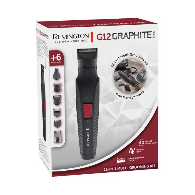 Remington, Multigroomer Grafite G12, 12-in-1, KIT_ Multifunzione con 6 Accessori