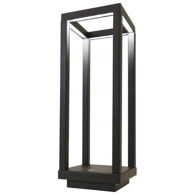 Majestic 120453 GY Lea Lampada da Tavolo LED Ricaricabile 2W 250 lm IP54 Touch USB-C Autonomia 45h colore Nero