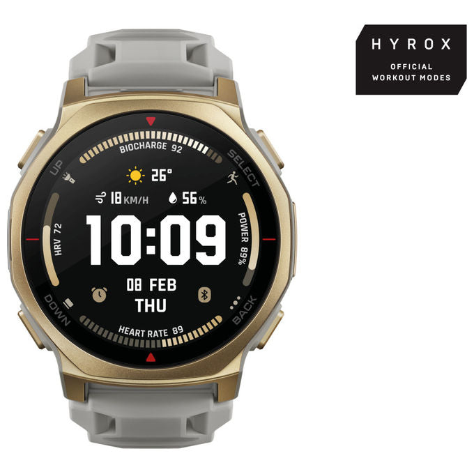 Amazfit ES-TREX 3PRO 44MM-ARCTICGOLD T-Rex 3 Pro Smartwatch 44mm AMOLED GPS Dual-Band Mappe Offline 10 ATM 17 giorni autonomia colore Oro