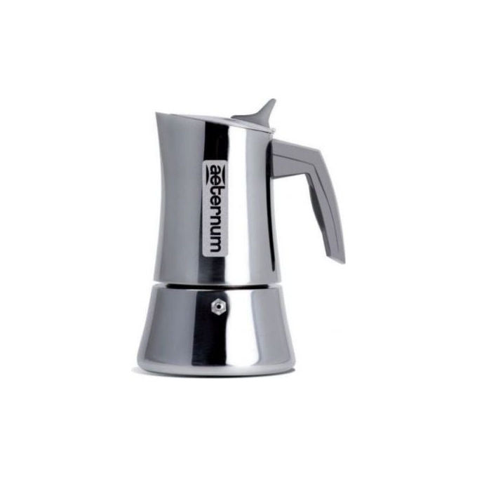 Aeternum, La Divina Caffettiera Moka, Acciaio Inox, Induzione, 4 Tazze
