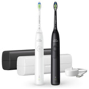 Philips, Spazzolino Elettrico Sonico, 2 Intensita', Sensore Pressione, Bianco e Nero