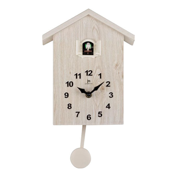 Lowell, Orologio da Parete e Tavolo, Quarzo, 50041B, Bianco e Legno