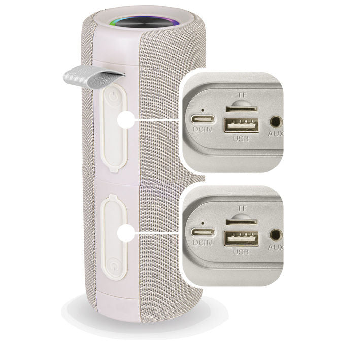 Trevi, Altoparlante da Festa Wireless 5.3, Beige, 30W, XCS 8A88 B